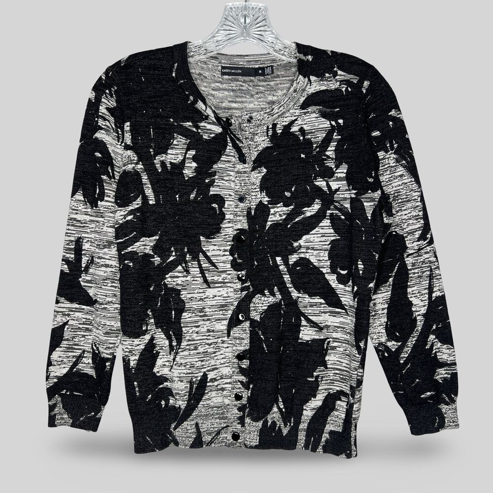 Karen Millen Floral Cardigan Sweater